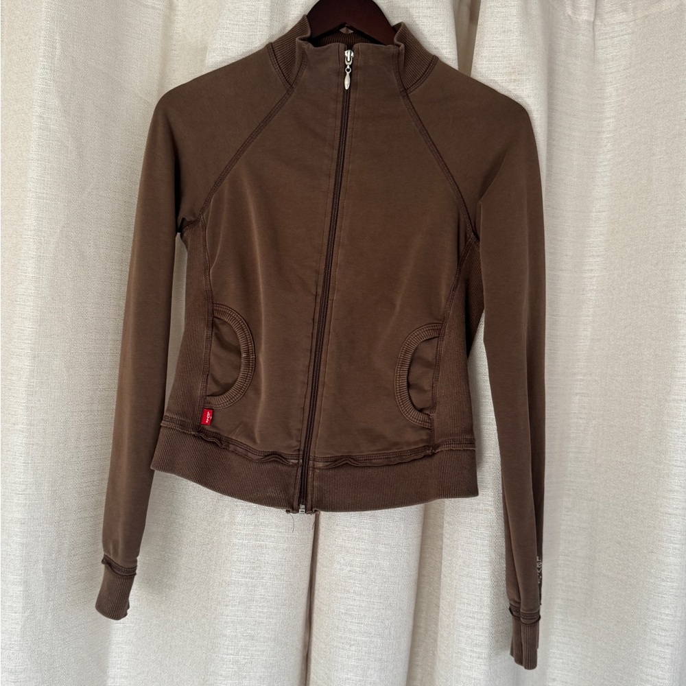 Brown Levi’s Women's Zip Up Sweater